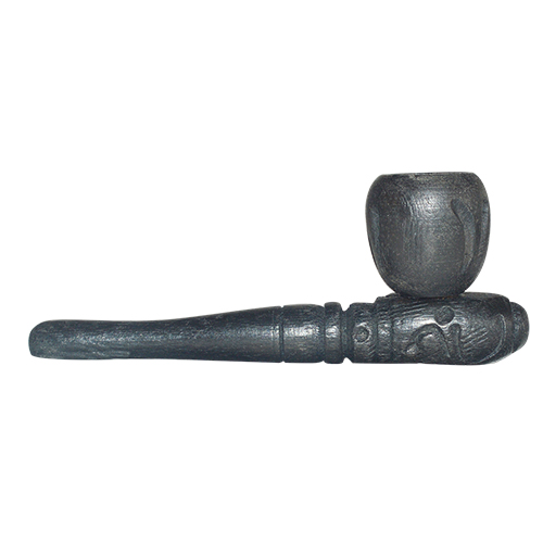 4-Inch Wooden Smoke Pipe (Black)