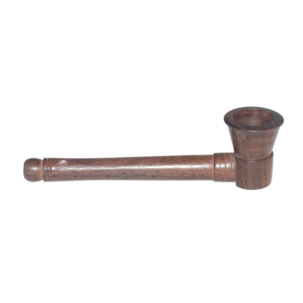 3-Inch Wooden Nigali Pipe (Brown)