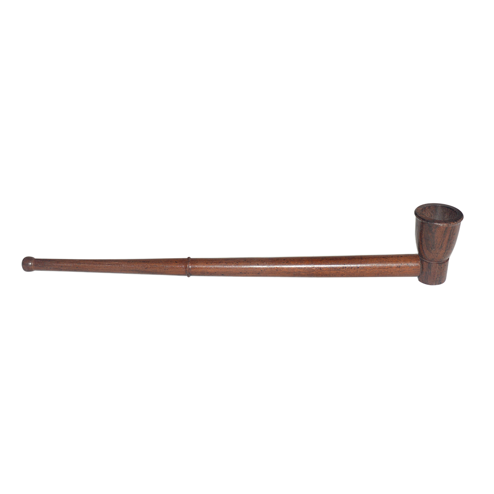 10-Inch Wooden Nigali Pipe (Brown)
