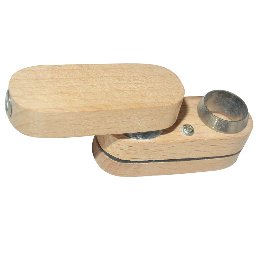 3-Inch Wooden Monkey Pipe With Storage (White)