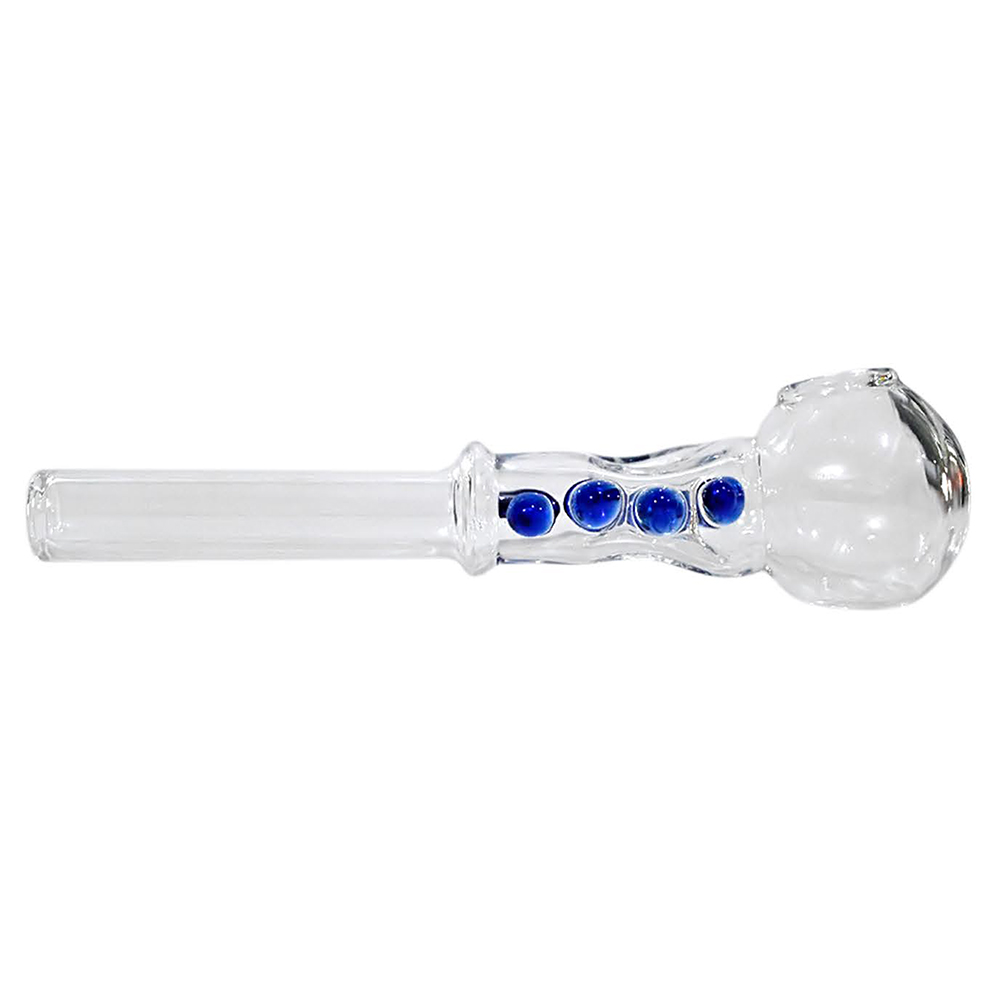 12 cm  Transparent  Glass Oil  Pipe