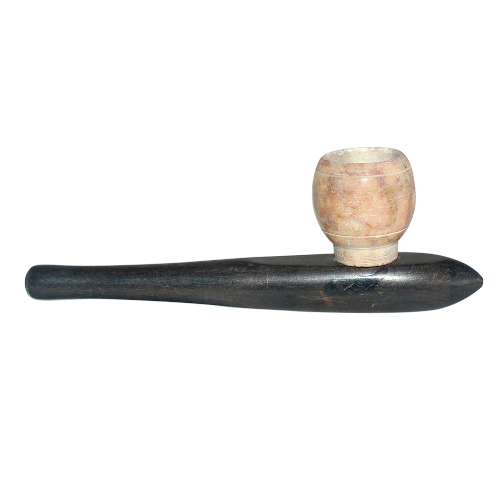 4-Inch WOODEN FANCY SMOKING WHITE BOWL PIPE