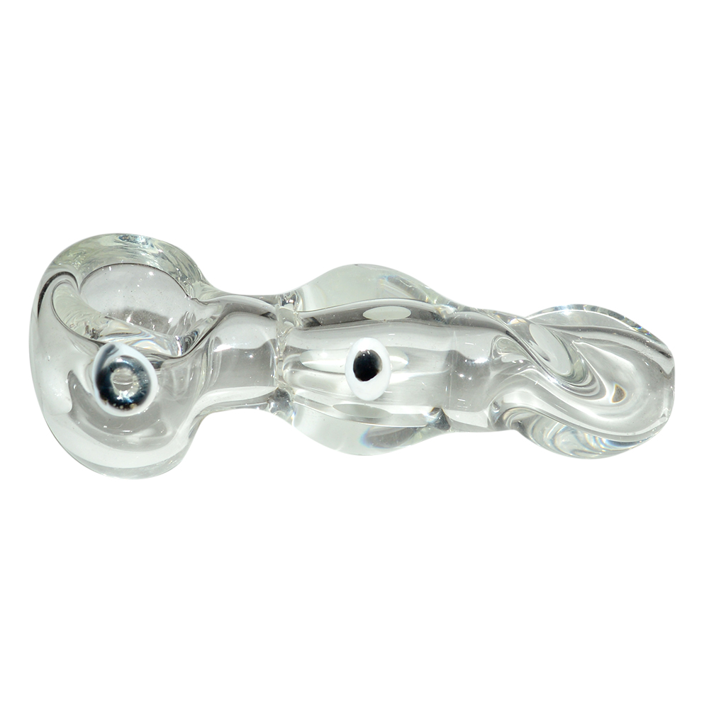 3-Inch Transparent Glass Pipe 