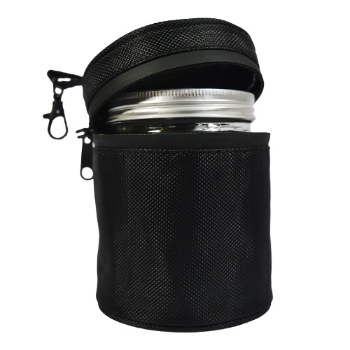 Smell-Proof and Stylish With Glass Jar Bag for On-the-Go Convenience- Size (10X13X10)CM