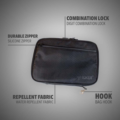 Smell-Proof Essential Rolling Kit Bag Stylish for On-the-Go Convenience - Size (30X21X5)CM